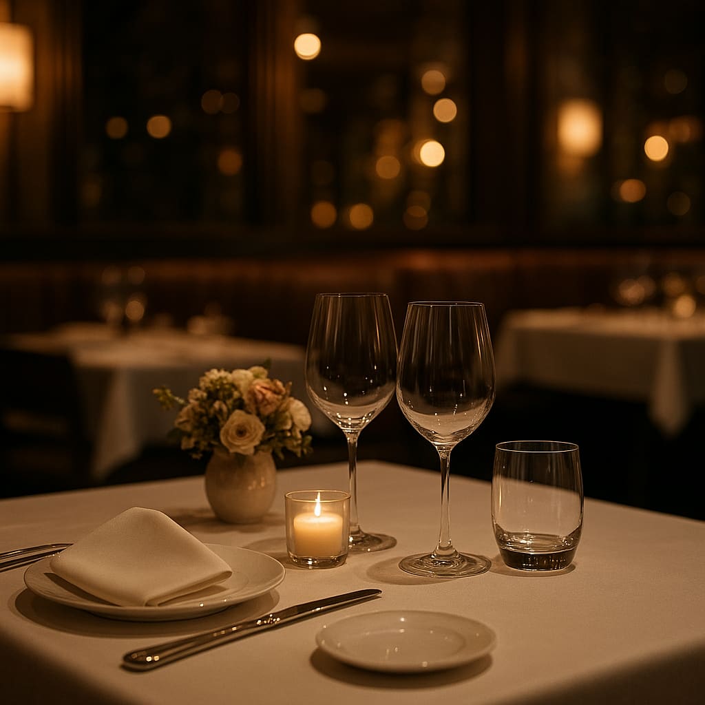 Elegantes Fine Dining Ambiente